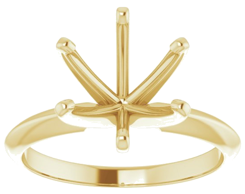 Sužadėtuvių Žiedas „Light Solitaire“ 585 Geltonojo Aukso Round 9.1mm x 9.7mm (3)