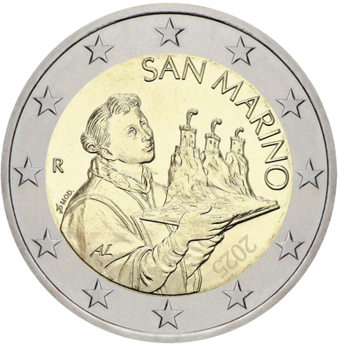 2025 San Marinas Nacionalinė 2 eurų moneta (1)