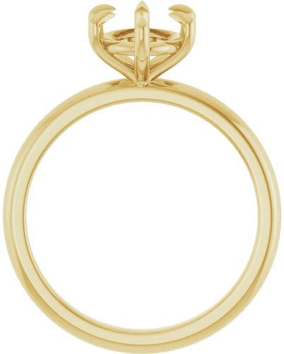 Sužadėtuvių Žiedas „Solitaire“ 585 Geltonojo Aukso Oval 9mm x 7mm (2)