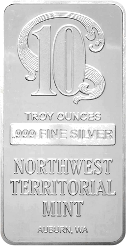 10 oz Silver Bar Northwest Territorial, USA (2)