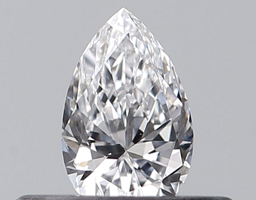 0.24 carat D-VVS2 Natūralus Pear Deimantas (1)