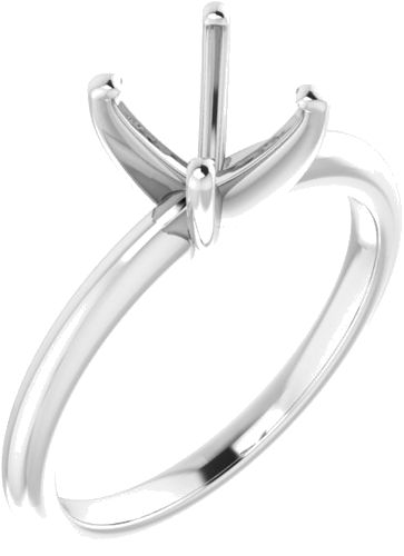 Sužadėtuvių Žiedas „Solitaire“ 585 Baltojo Aukso Asscher 6mm (1)