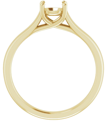 Sužadėtuvių Žiedas „Solitaire“ 585 Geltonojo Aukso Round 5.5mm (2)