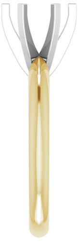 Sužadėtuvių Žiedas „Light Solitaire“ 585 Baltojo Ir Geltonojo Aukso Round 7.3mm x 7.7mm (4)