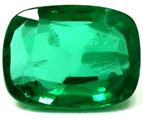 4.49 carat GREEN Cushion Smaragdas (1)