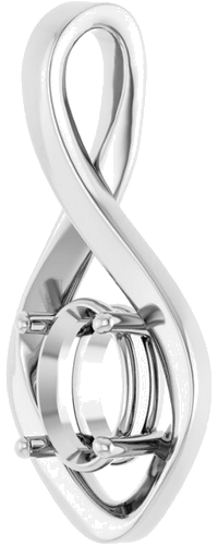 Pakabukas „Infinity-Inspired“ 925 Sidabro Oval 8mm x 6mm (2)