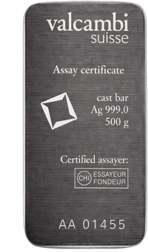 500 g Silver Bar Valcambi (2)