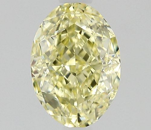0.74 carat Fancy Light Yellow-IF Natūralus Oval Deimantas (1)
