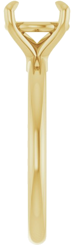 Sužadėtuvių Žiedas 585 Geltonojo Aukso Round 8mm (4)