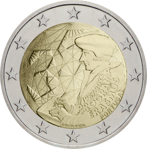 2022 Portugal Erasmus 35th 2 euro coin (1)