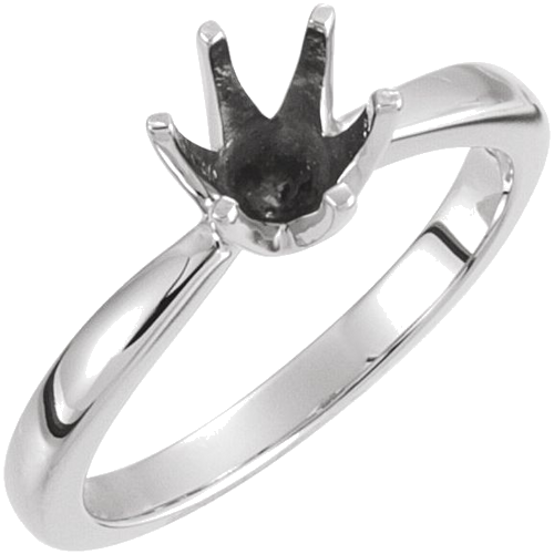 Sužadėtuvių Žiedas „Tall Solstice Solitaire®“ 585 Baltojo Aukso Round 6.5mm (1)