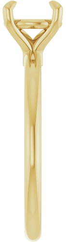 14K Yellow 7 mm Round Solitaire Engagement Ring Mounting (4)