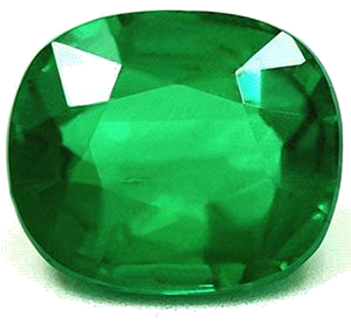 1.96 carat GREEN Cushion Smaragdas (1)