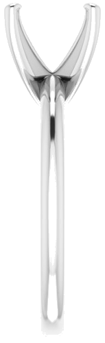 Platinum  8.8 mm Round Solitaire Engagement Ring Mounting (4)