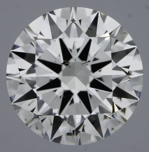 0.53 carat G-SI2 Excellent cut Natūralus Round Deimantas (1)
