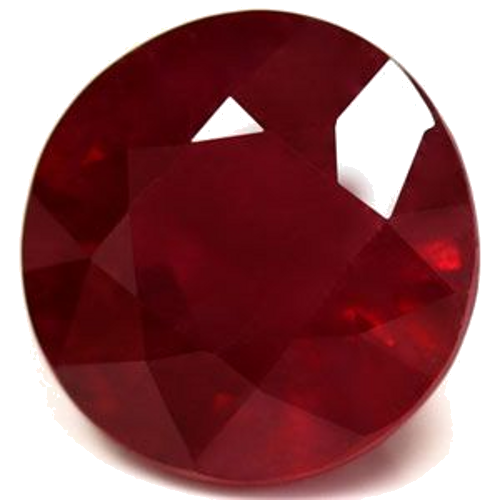2.3 carat RED Round Rubinas (1)