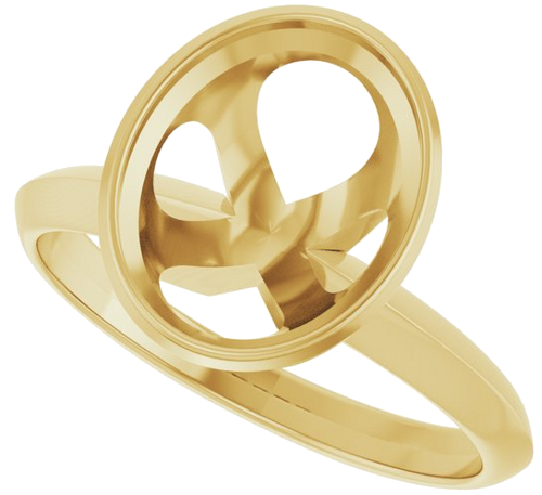 Sužadėtuvių Žiedas „Solitaire“ 585 Geltonojo Aukso Oval 10mm x 8mm (5)