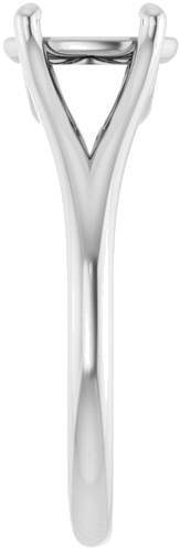 Sužadėtuvių Žiedas „Solitaire“ 585 Baltojo Aukso Oval 8mm x 6mm (4)