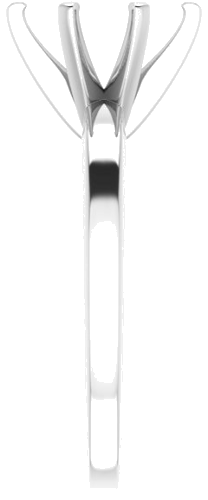 Sužadėtuvių Žiedas „Solitaire“ 585 Baltojo Aukso Oval 9mm x 7mm (4)