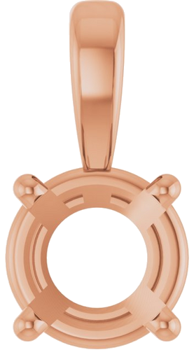 Pakabukas „Solitaire“ 585 Rožinis Aukso Round 5.5mm (1)