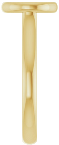 14K Yellow  7.4 mm Round Solitaire Engagement Ring Mounting (4)