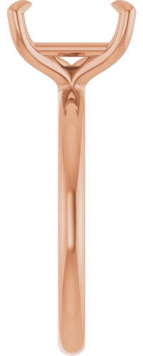 Sužadėtuvių Žiedas „Solitaire“ 585 Rožinis Aukso Emerald 9mm x 7mm (4)