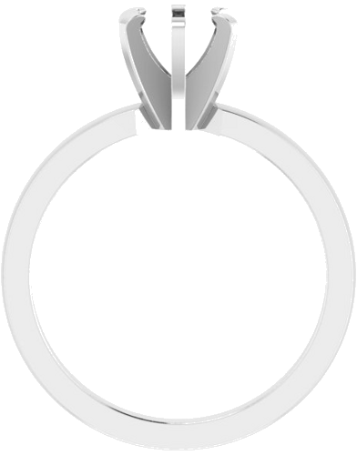 Sužadėtuvių Žiedas „Solitaire“ 585 Baltojo Aukso Round 5.8mm (2)