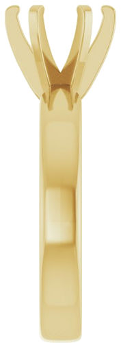 Sužadėtuvių Žiedas „Solitaire“ 585 Geltonojo Aukso Round 7.4mm (4)