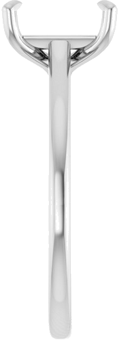 Sužadėtuvių Žiedas „Solitaire“ 950 Platinos Emerald 8mm x 6mm (4)