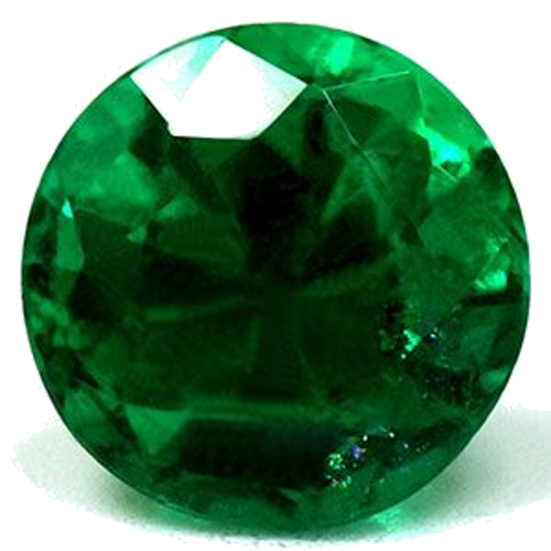 1.04 carat GREEN Round Smaragdas (1)