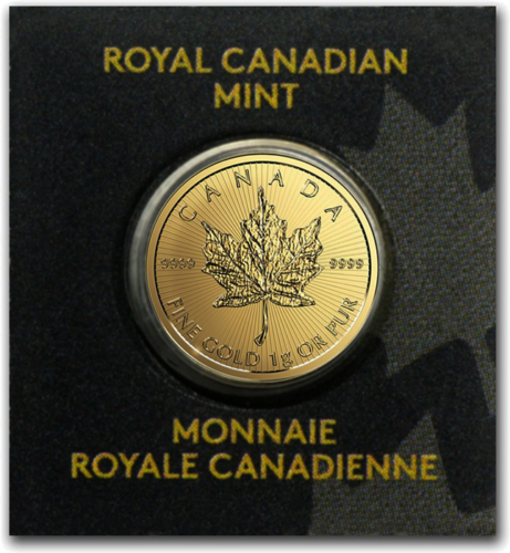 1 g Maple Leaf Canada Gold coin (Certified packaging) (1)