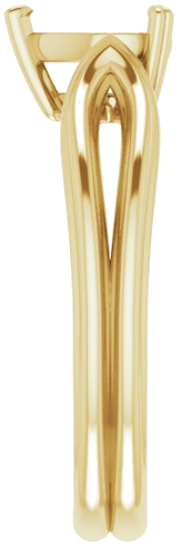 14K Yellow 7x5 mm Pear Engagement Ring Mounting (4)