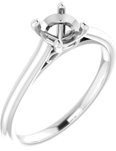 Sužadėtuvių Žiedas „Infinity-Inspired“ 950 Platinos Round 5.5mm (1)