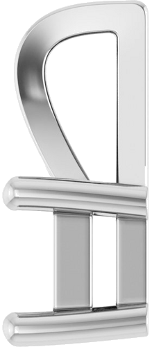 Continuum Sterling Silver 7x5 mm Emerald Pendant Mounting (3)