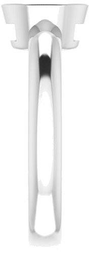 Sužadėtuvių Žiedas „Bezel-Set Solitaire“ 585 Baltojo Aukso Oval 7mm x 5mm (4)