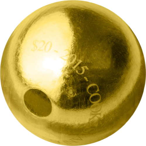 5 г Острова Кука 20 долларов Золотая сфера Valcambi (4)