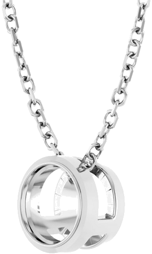 Pakabukas „Solitaire Bezel-Set“ 585 Baltojo Aukso Round 5.2mm (2)