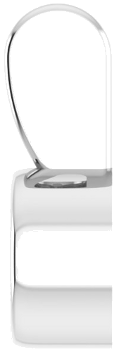 14K White 3.5 mm Round Bezel-Set Solitaire Pendant Mounting (3)