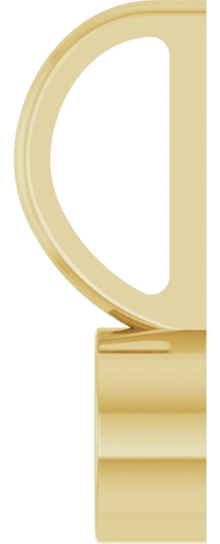 14K Yellow 4 mm Round Solitaire Charm Pendant Mounting (3)