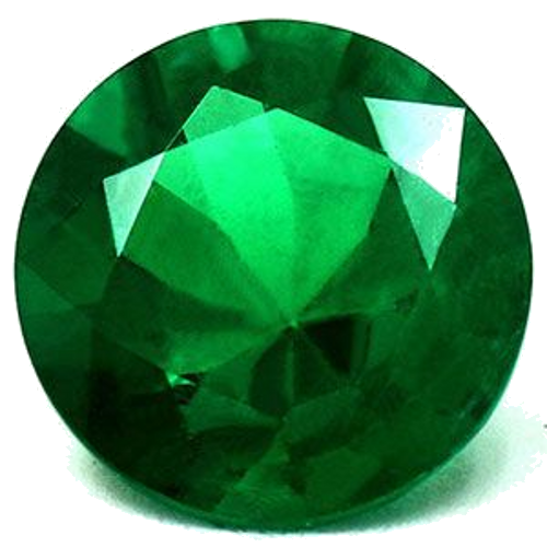 1.26 carat GREEN Round Smaragdas (1)