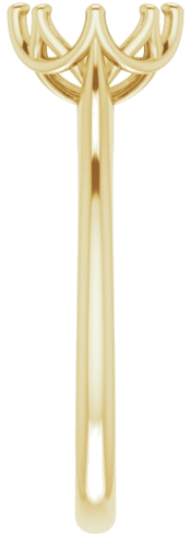 Sužadėtuvių Žiedas „Solitaire“ 585 Geltonojo Aukso Oval 7mm x 5mm (4)