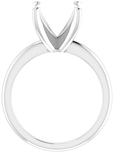 Platinum  12x10 mm Oval Solitaire Engagement Ring Mounting (2)