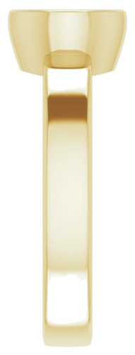 14K Yellow 6.5 mm Round Solitaire Engagement Ring Mounting (4)