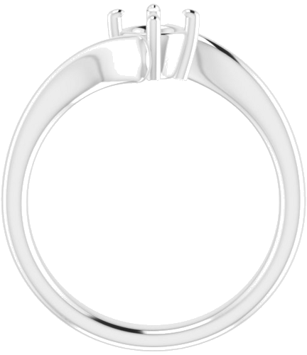 Sužadėtuvių Žiedas „Solitaire“ 585 Baltojo Aukso Round 4.8mm (2)