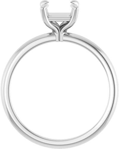 Sužadėtuvių Žiedas „Solitaire“ 585 Baltojo Aukso Square 5.5mm (2)