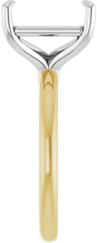 Sužadėtuvių Žiedas 585 Baltojo Ir Geltonojo Aukso Emerald 11mm x 9mm (4)