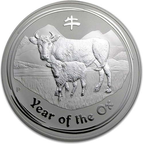 1 kg Jaučio metai 2009 (Lunar II) Australija sidabrinė moneta (1)