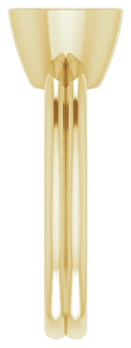 14K Yellow 7 mm Round Engagement Ring Mounting (4)