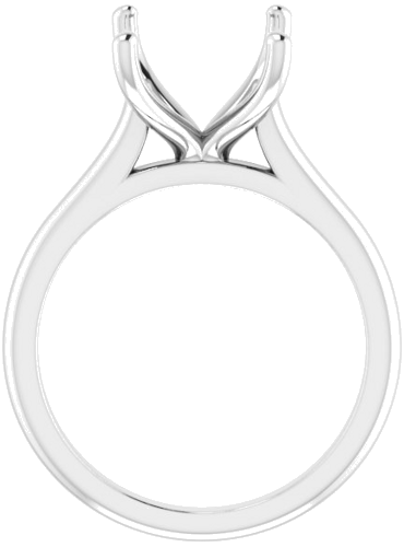 Sužadėtuvių Žiedas „Solitaire“ 585 Baltojo Aukso Emerald 11mm x 9mm (2)