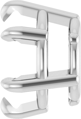 Pakabukas „Solitaire“ 585 Baltojo Aukso Round 7.5mm (3)